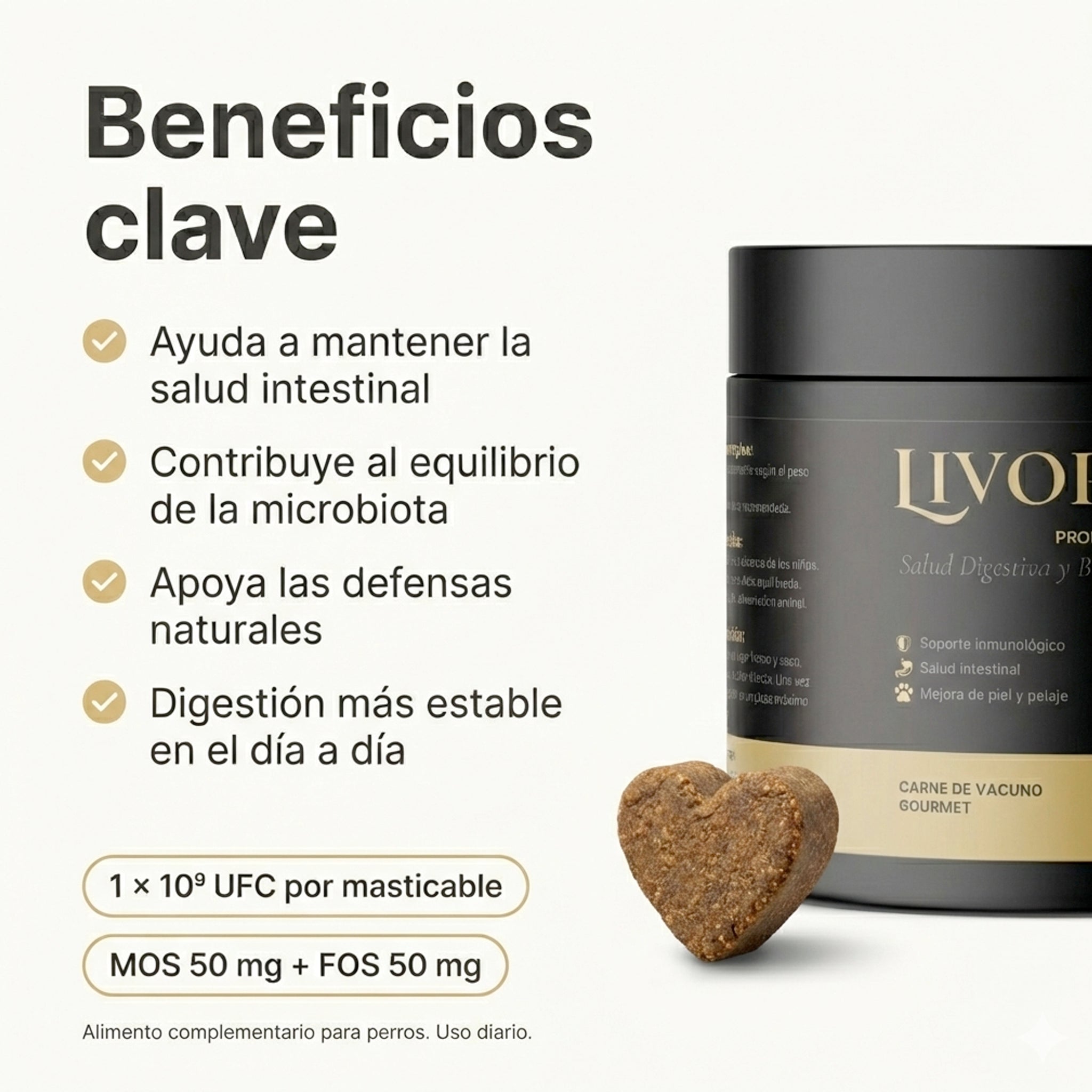 Probiótico para perros | Apoyo digestivo y defensas