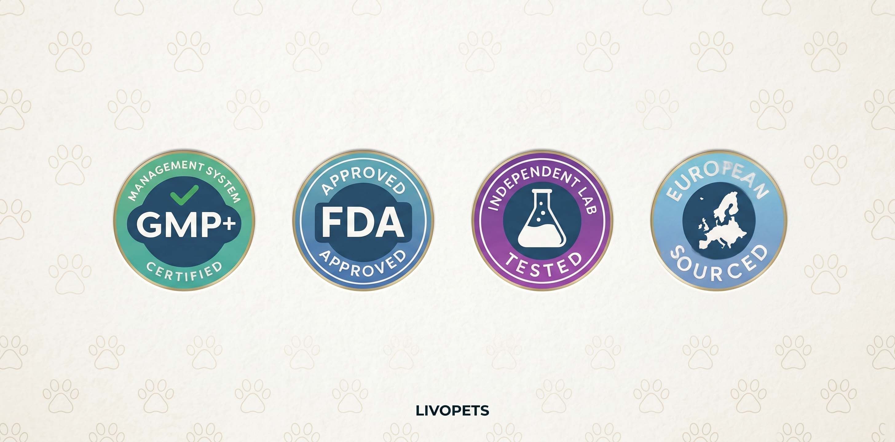 Logos certificado de calidad Livopets
