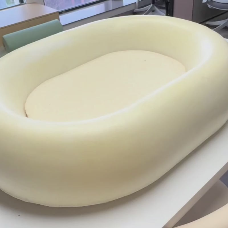 Interior de cama viscoelástica para perros Livopets con relleno de espuma